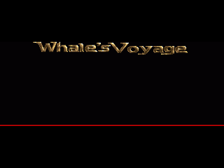 Whale's Voyage title screen for Amiga